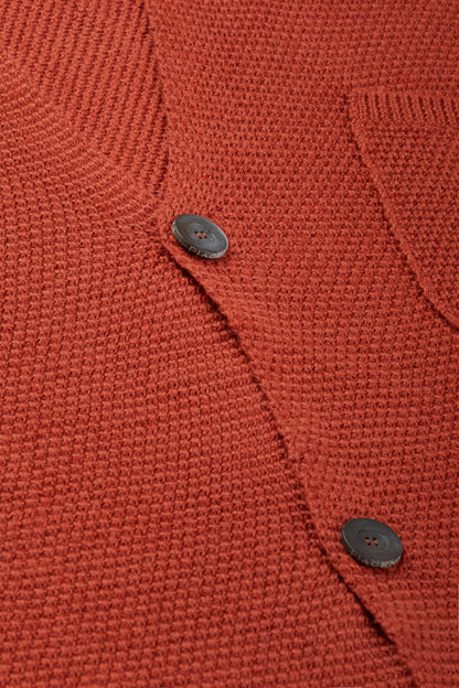 Cardigan Shirt with brick buttons