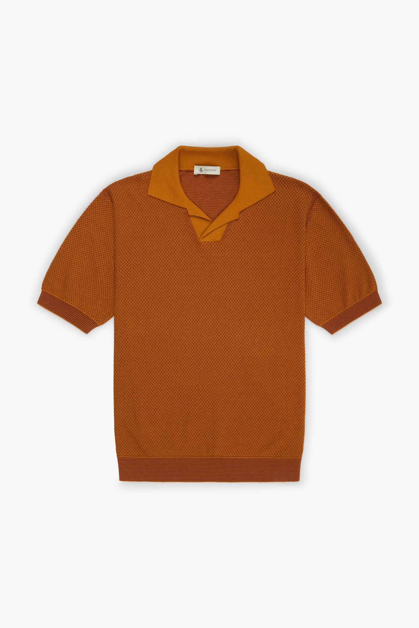 Polo two tone slip senape