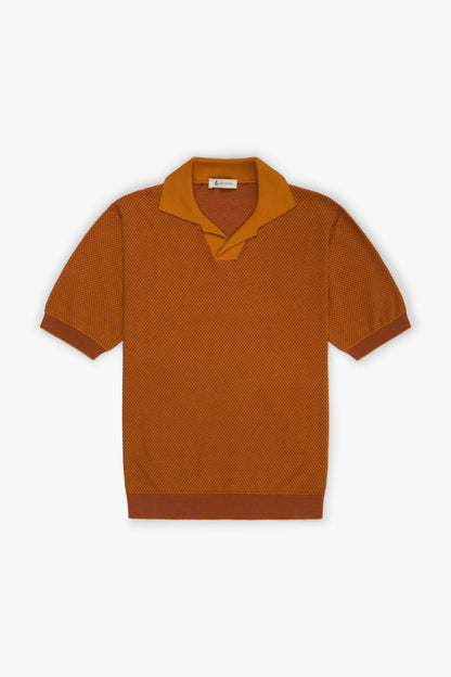 Mustard two tone polo slip