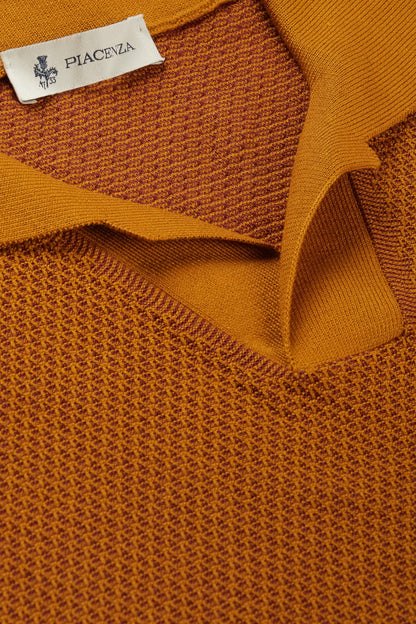 Mustard two tone polo slip