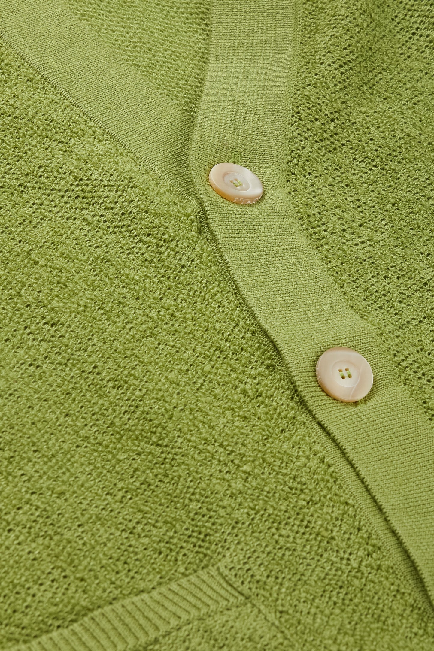 Light green terrycloth cardigan