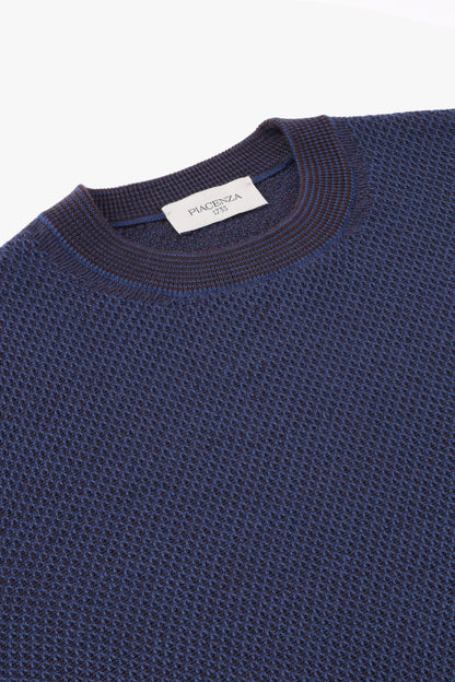 BLUE CREW NECK