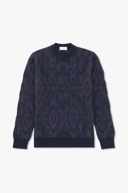 BLUE CREW NECK