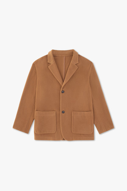 SINGLE-BREASTED CAMEL JACKET