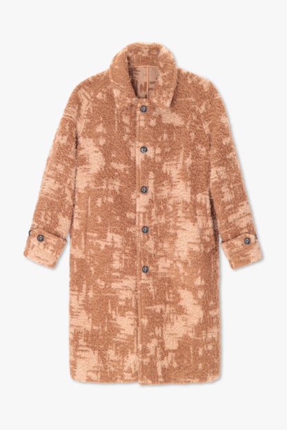 CAMEL SHIRT COLLAR COAT