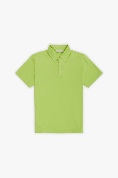 Polo maniche corte jersey verde fluo