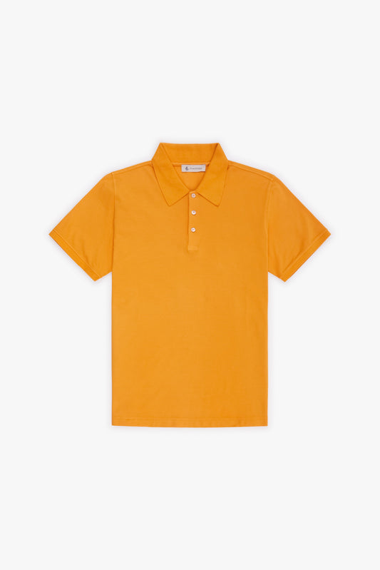 Goose beak jersey short sleeve polo shirt