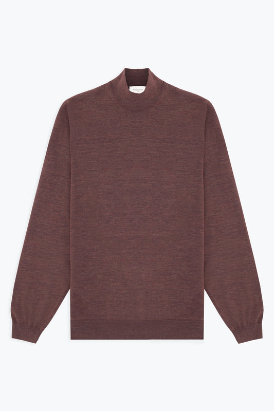 BROWN WOOL TURTLENECK