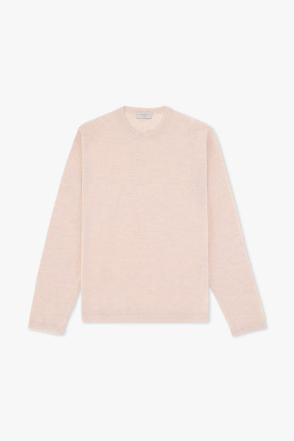 CREW NECK IN SUPER THIN NATURAL WOOL