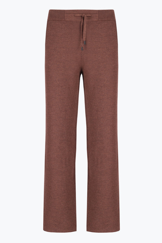 Brown wool sweatpants