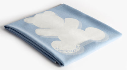 Blue cot blanket