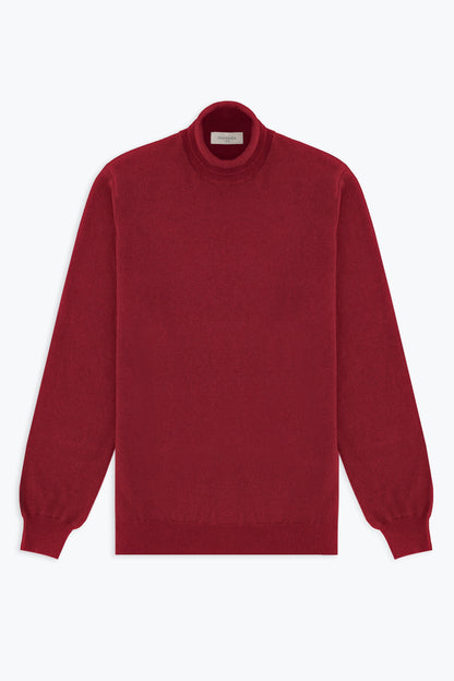 TURTLENECK IN BURGUNDY CASHMERE