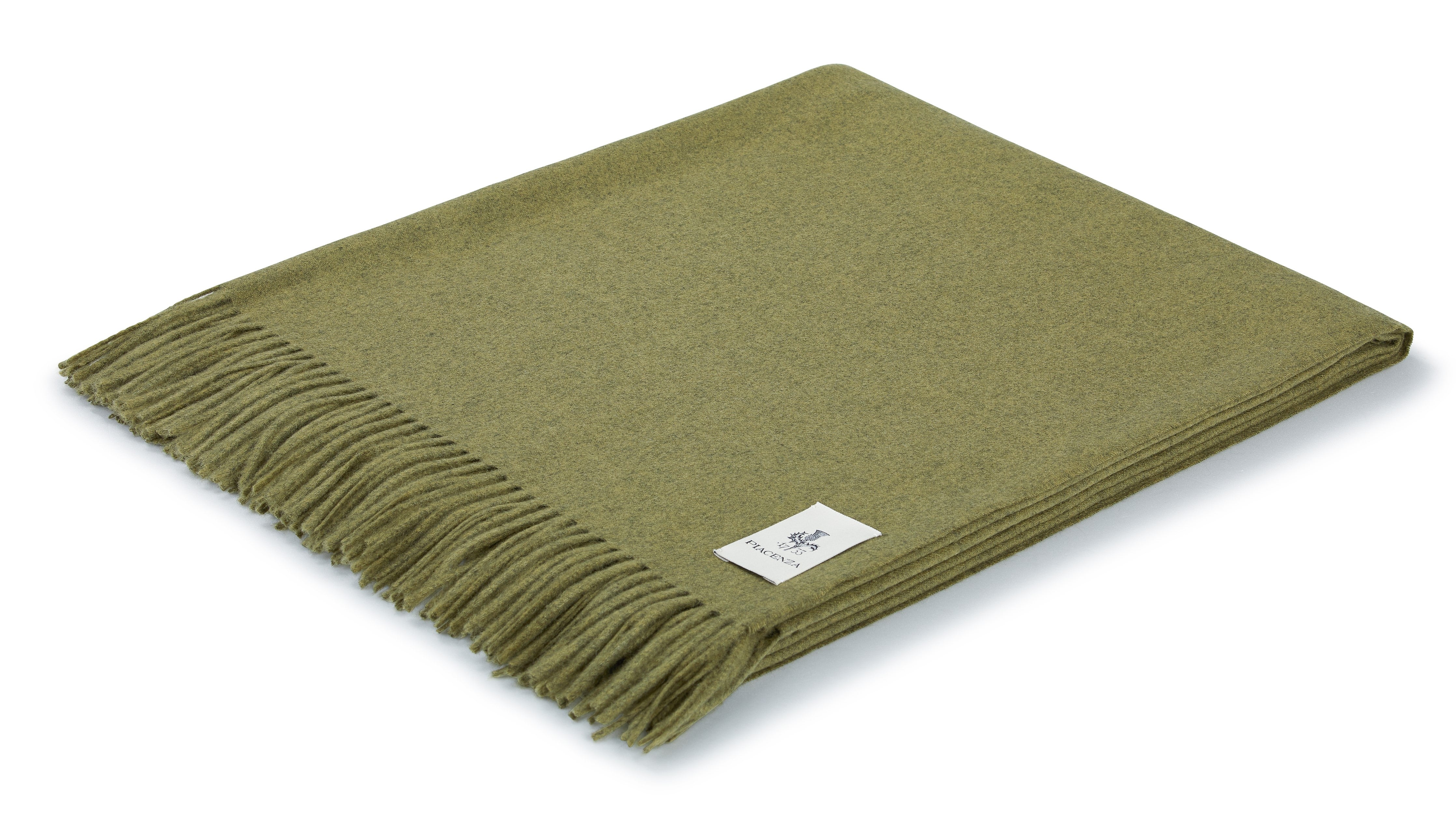 Piacenza 1733 Aeternum Plaid verde chiaro in puro Cashmere