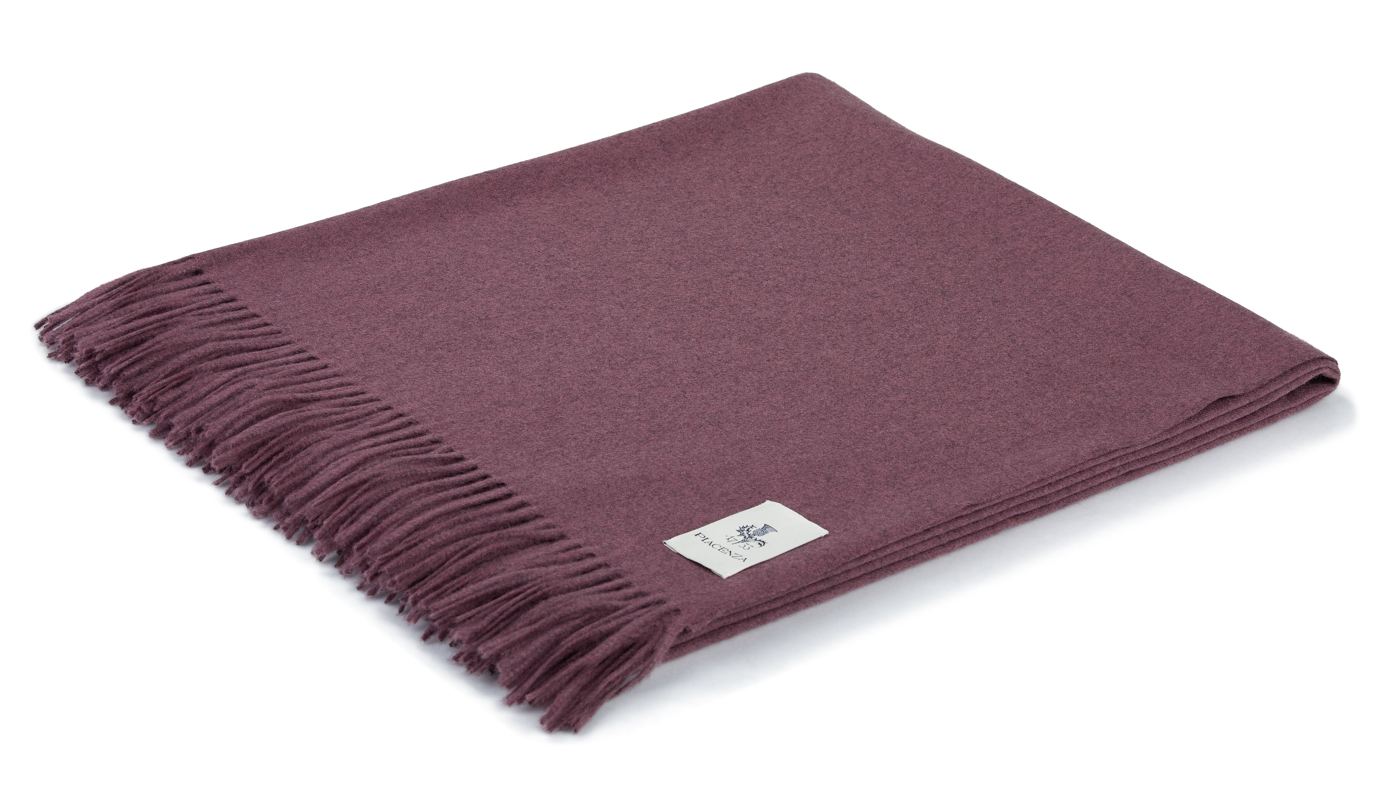 Piacenza 1733 Aeternum Plaid vinaccia in puro Cashmere