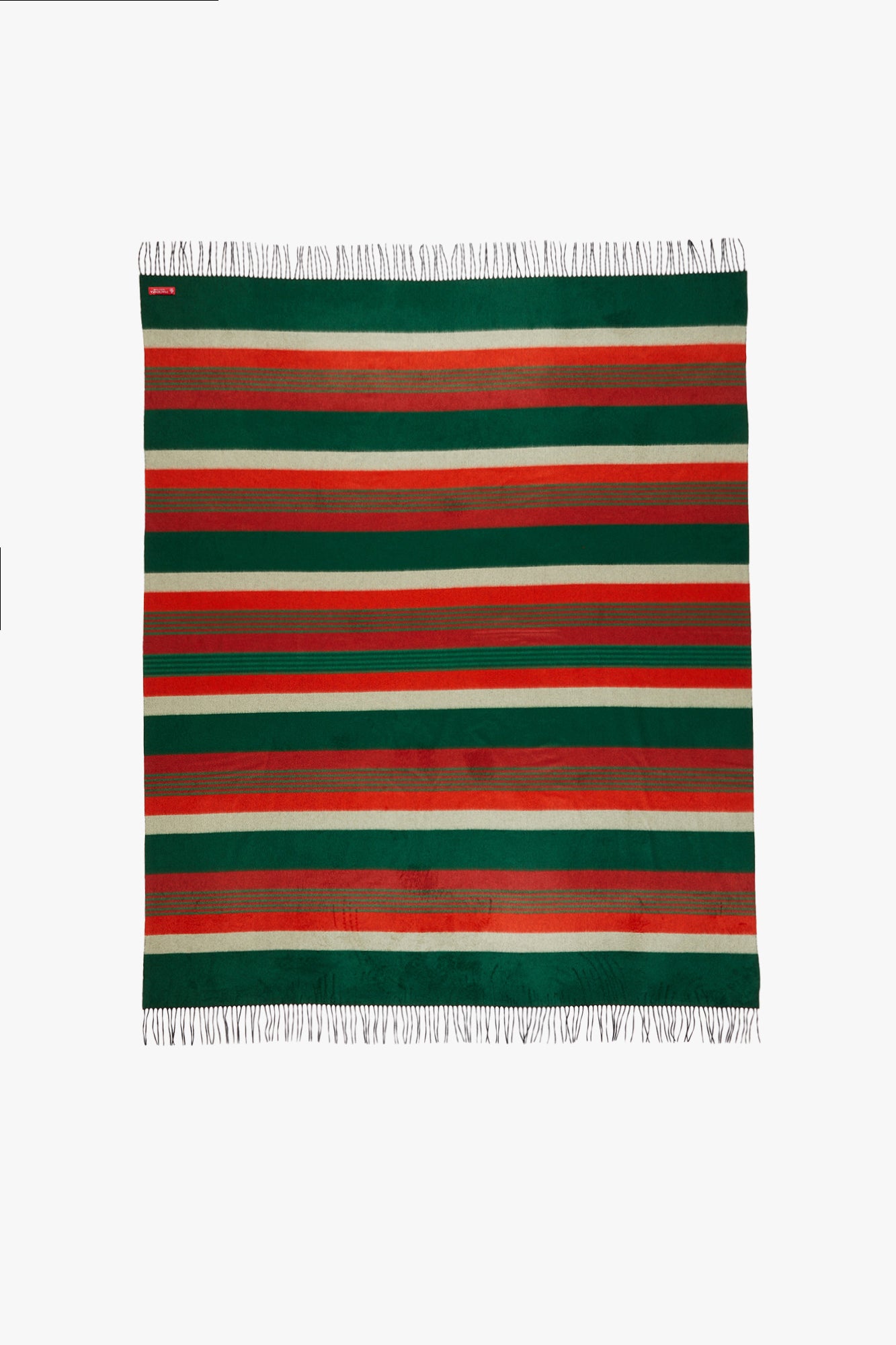 Piacenza 1733 BILBO Plaid a righe Verde Rosse